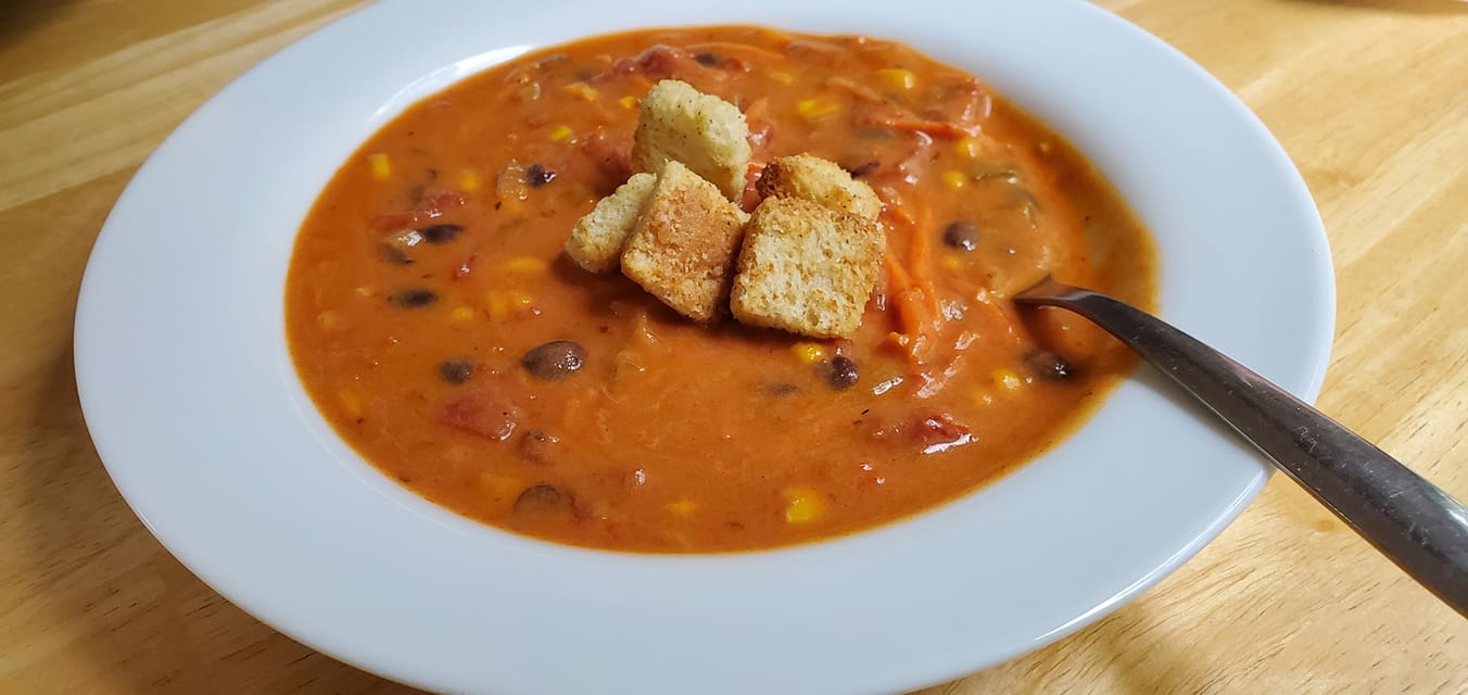 Kari's Southwest Vegetarian Tomato Bisque My Loso Lifestyle
