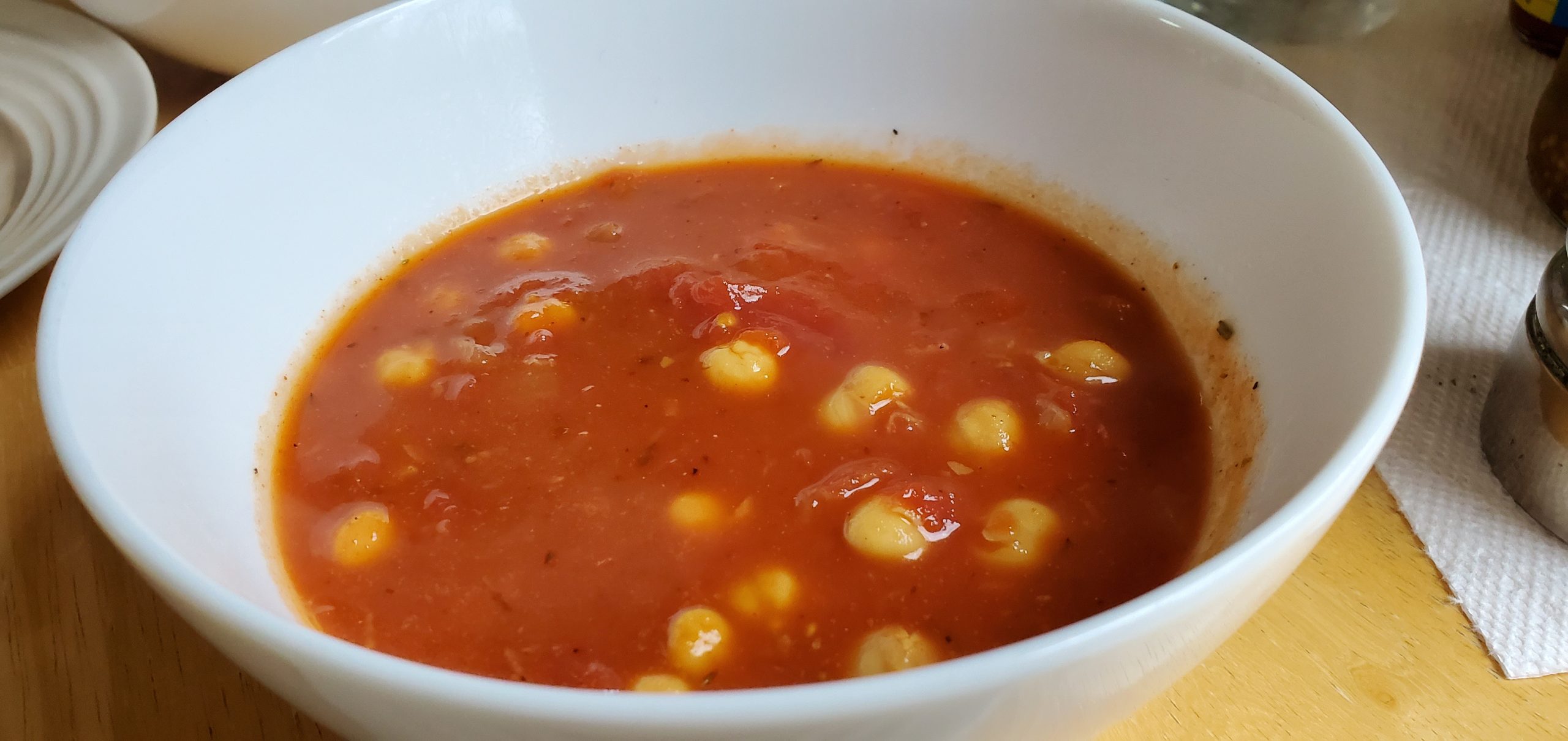 Ginger Tomato Soup with Chickpeas - My Loso Lifestyle