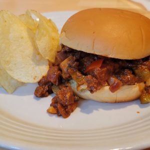 Low Sodium Sloppy Joes and Chips